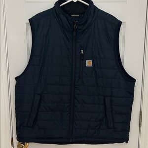 Carhartt Men's Dark Blue Quilted Vest